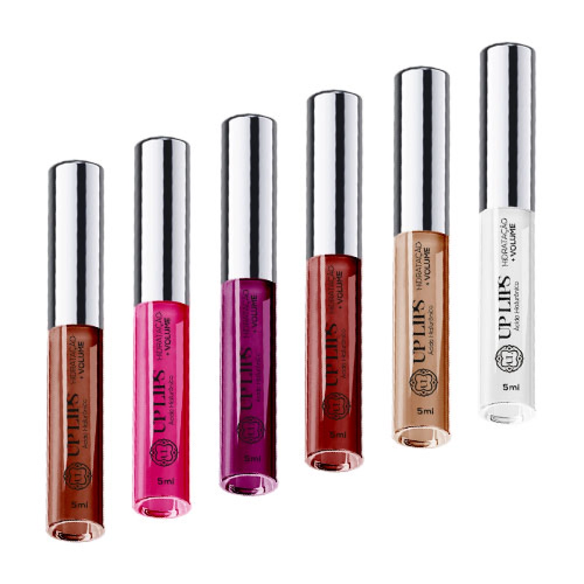Monte seu Kit Gloss Labial com Ácido Hialurônico e Sérum da Up Lips e fique linda e com um bocão de arrasar!